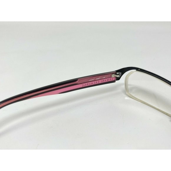 Armani Exchange Semi Rimless Eyeglasses AX219 0N6T 52 [] 17 130 Black Pink - Picture 7 of 12
